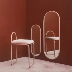 AYTM Angui Peili 39x108cm, Vaaleanpunainen -Lastenhuoneen sisustus aytm angui peili 29x78cm vaaleanpunainen 1