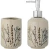 Bloomingville Bea Kylpyhuonesetti Saippua-Annostelijalla + Hammasharjanpidike 2 Palaa 2 Bloomingville Bea Kylpyhuonesetti Saippua-Annostelijalla + Hammasharjanpidike 2 Palaa -Lastenhuoneen sisustus bloomingville bea bathroom set nature stoneware 0