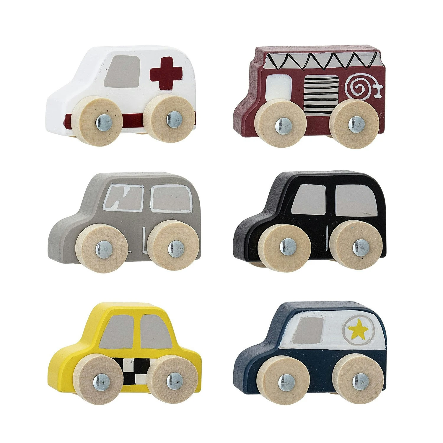 Bloomingville Mini Cars, 6-Pcs 3 Bloomingville Mini Cars, 6-Pcs