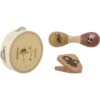 Bloomingville Driss Lelusoittimet Vaneri 3 Palaa -Lastenhuoneen sisustus bloomingville driss musical instrument brown plywood 0