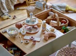 Bloomingville Konrad Leikkiruoat Pyökki 8 Palaa -Lastenhuoneen sisustus bloomingville konrad toy food nature beech 2