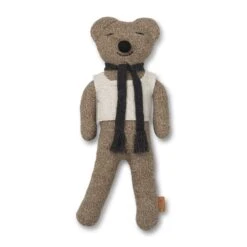 Roy Teddy Pehmolelu 40 X 20 Cm, Merinovilla -Lastenhuoneen sisustus ferm living kids roy teddy pehmolelu 40 x 20 cm merinovilla 1