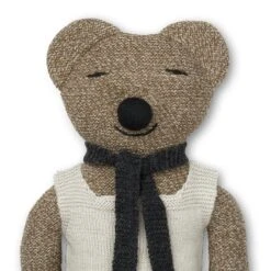 Roy Teddy Pehmolelu 40 X 20 Cm, Merinovilla -Lastenhuoneen sisustus ferm living kids roy teddy pehmolelu 40 x 20 cm merinovilla 2