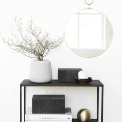 House Doctor The Loop Mirror, 32cm, Messinki -Lastenhuoneen sisustus house doctor the loop peili 32cm messinki 2 1