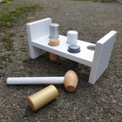 JaBaDaBaDo Pounding Bench, Silver -Lastenhuoneen sisustus jabadabado pounding bench silver 1