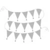 JaBaDaBaDo Textile Bunting, Grey -Lastenhuoneen sisustus jabadabado textile bunting grey 5