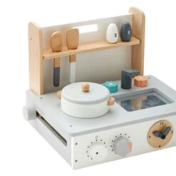 Kids Concept Keittiö Mini Ihopfällbart, Valkoinen/Luonto -Lastenhuoneen sisustus kids concept keittio mini ihopfallbart valkoinen luonto 1