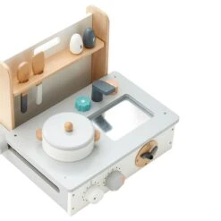 Kids Concept Keittiö Mini Ihopfällbart, Valkoinen/Luonto -Lastenhuoneen sisustus kids concept keittio mini ihopfallbart valkoinen luonto 2