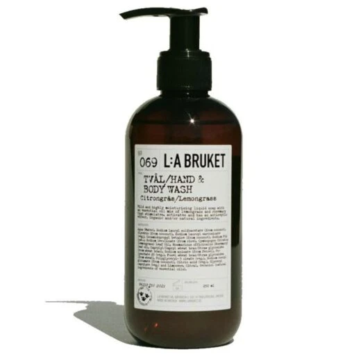L:A Bruket 069 Lemongrass Nestesaippua 240 Ml -Lastenhuoneen sisustus la bruket 069 lemongrass nestesaippua 0