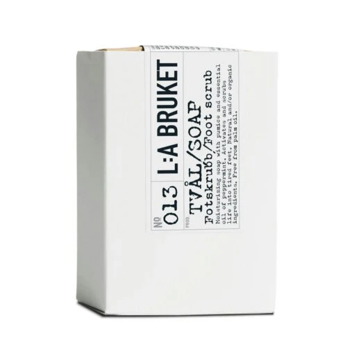 L:A Bruket 013 Foot Scrub Saippua 120 G -Lastenhuoneen sisustus la bruket kiintea saippua 120g jalkakuorinta 0