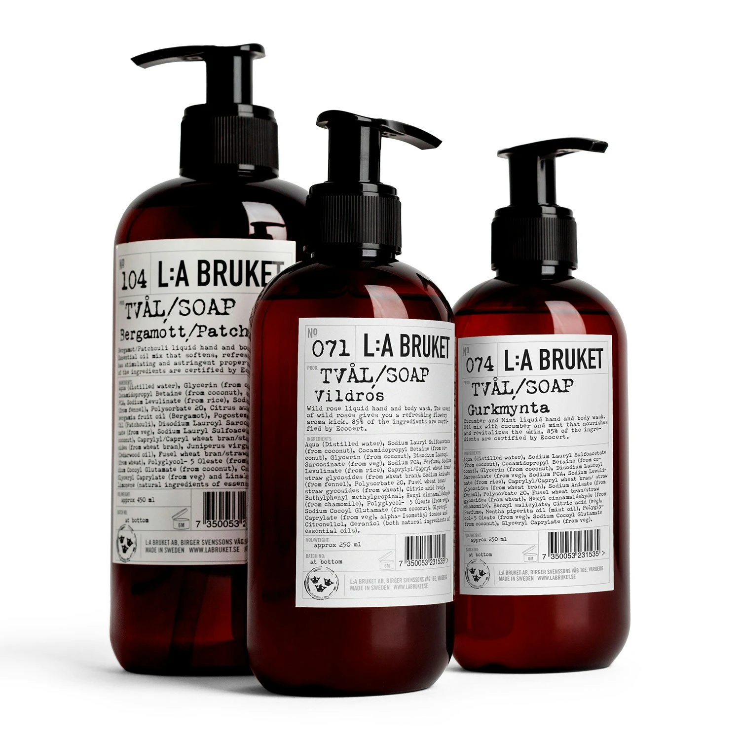 L:A Bruket 069 Lemongrass Nestesaippua 450 Ml 4 L:A Bruket 069 Lemongrass Nestesaippua 450 Ml - Image 2