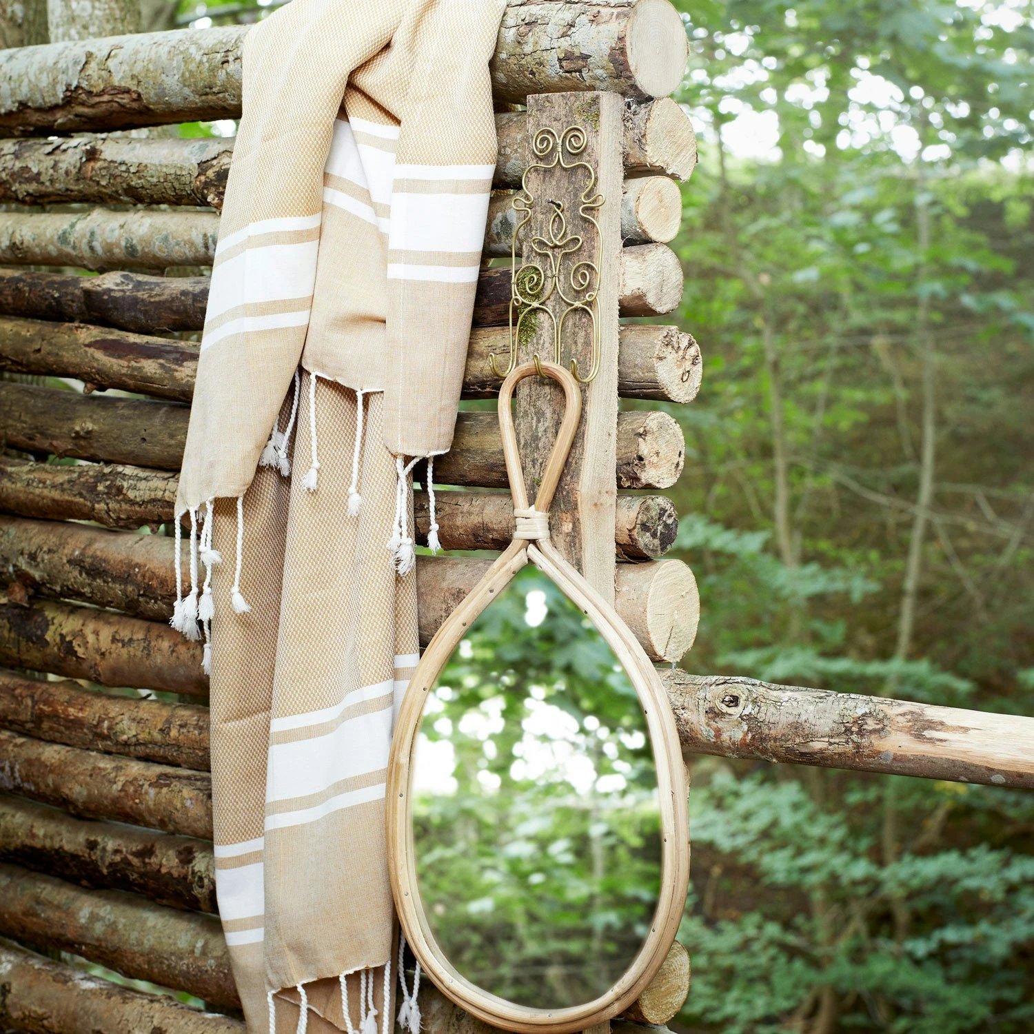 Madam Stoltz Peili Bambu, 22x48 Cm 4 Madam Stoltz Peili Bambu, 22x48 Cm - Image 2