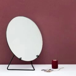 Moebe Mirror Pöytäpeili Ø20, Musta -Lastenhuoneen sisustus moebe mirror poytapeili 20 musta 1