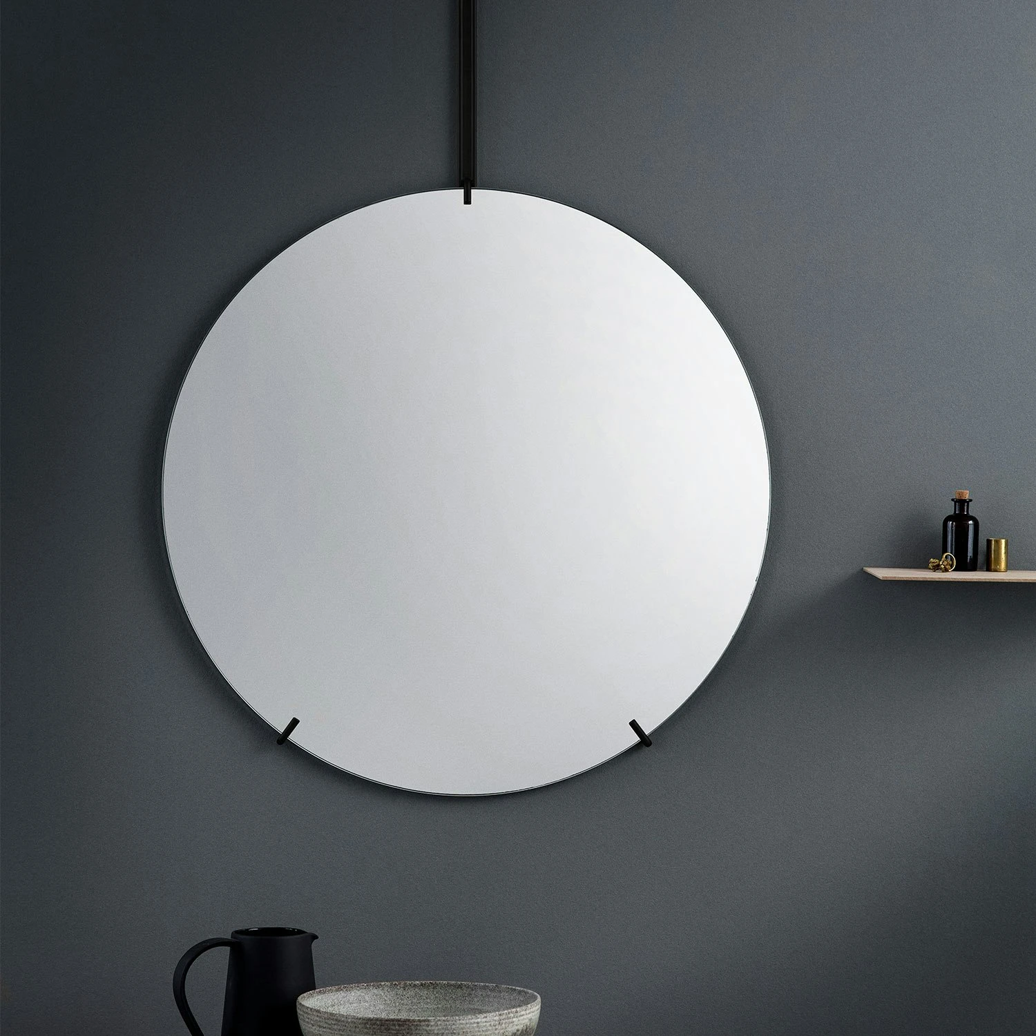 Moebe Wall Mirror Peili Ø70, Valkoinen 4 Moebe Wall Mirror Peili Ø70, Valkoinen - Image 2