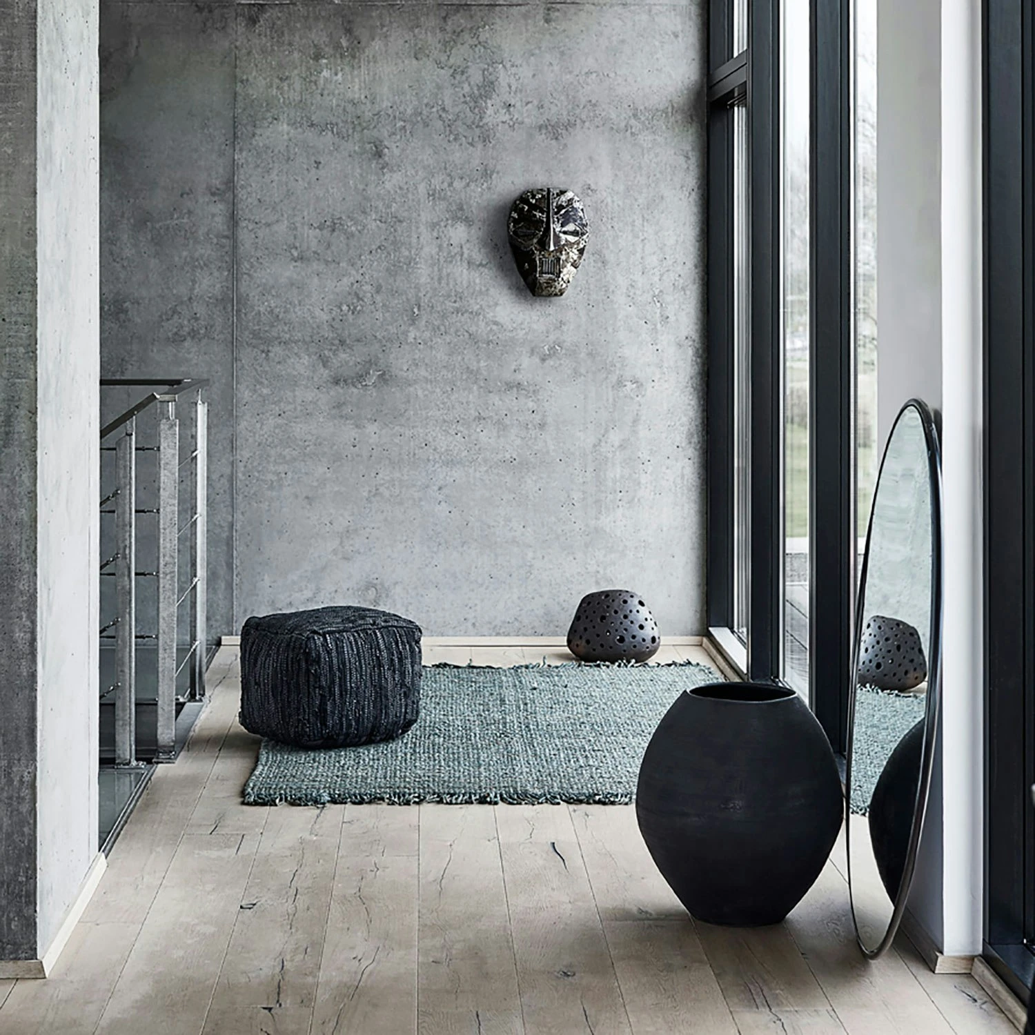 Muubs Copenhagen Pyöreä Seinäpeili, Musta 5 Muubs Copenhagen Pyöreä Seinäpeili, Musta - Image 3