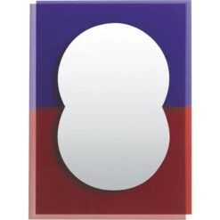 Wander Seinäpeili 40x55 Cm, Liila / Ruskea