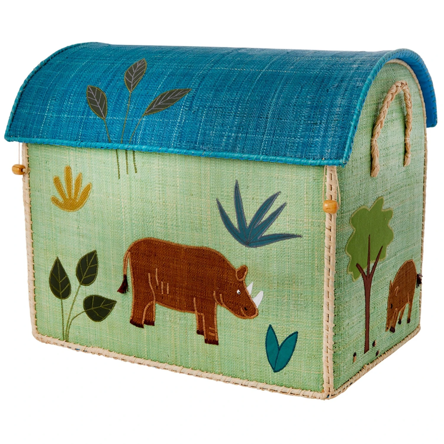 Rice Raffia Toy Baskets Jungle 4 Rice Raffia Toy Baskets Jungle - Image 2