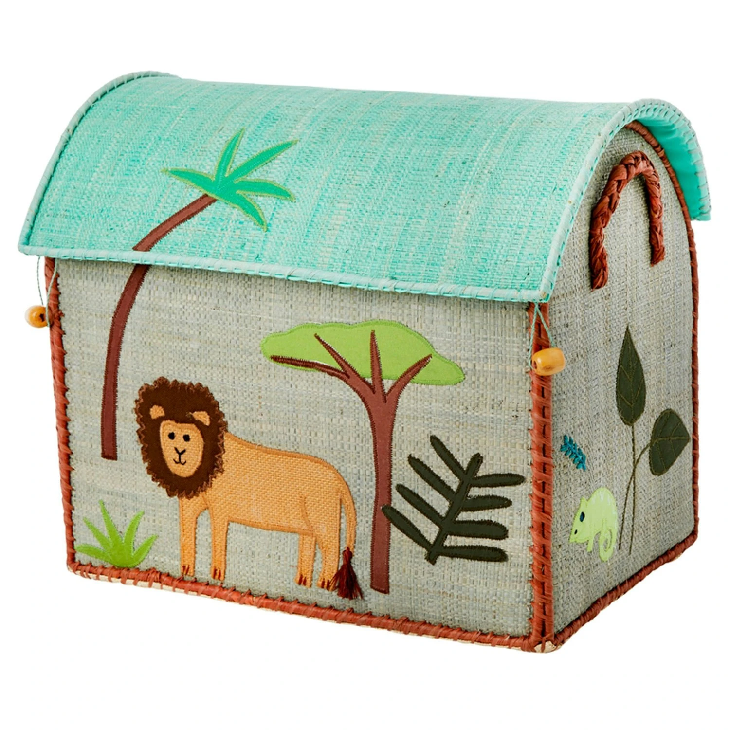 Rice Raffia Toy Baskets Jungle 6 Rice Raffia Toy Baskets Jungle - Image 4