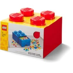 Room Copenhagen LEGO® Säilytys Laatikolla 4 Nuppia, Punainen 10 Room Copenhagen LEGO® Säilytys Laatikolla 4 Nuppia, Punainen -Lastenhuoneen sisustus room copenhagen lego brick drawer 4 red 18