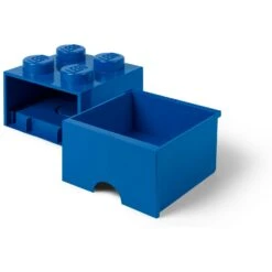 Room Copenhagen LEGO® Säilytys Laatikolla 4 Nuppia, Sininen -Lastenhuoneen sisustus room copenhagen lego brick drawer 4 red 3