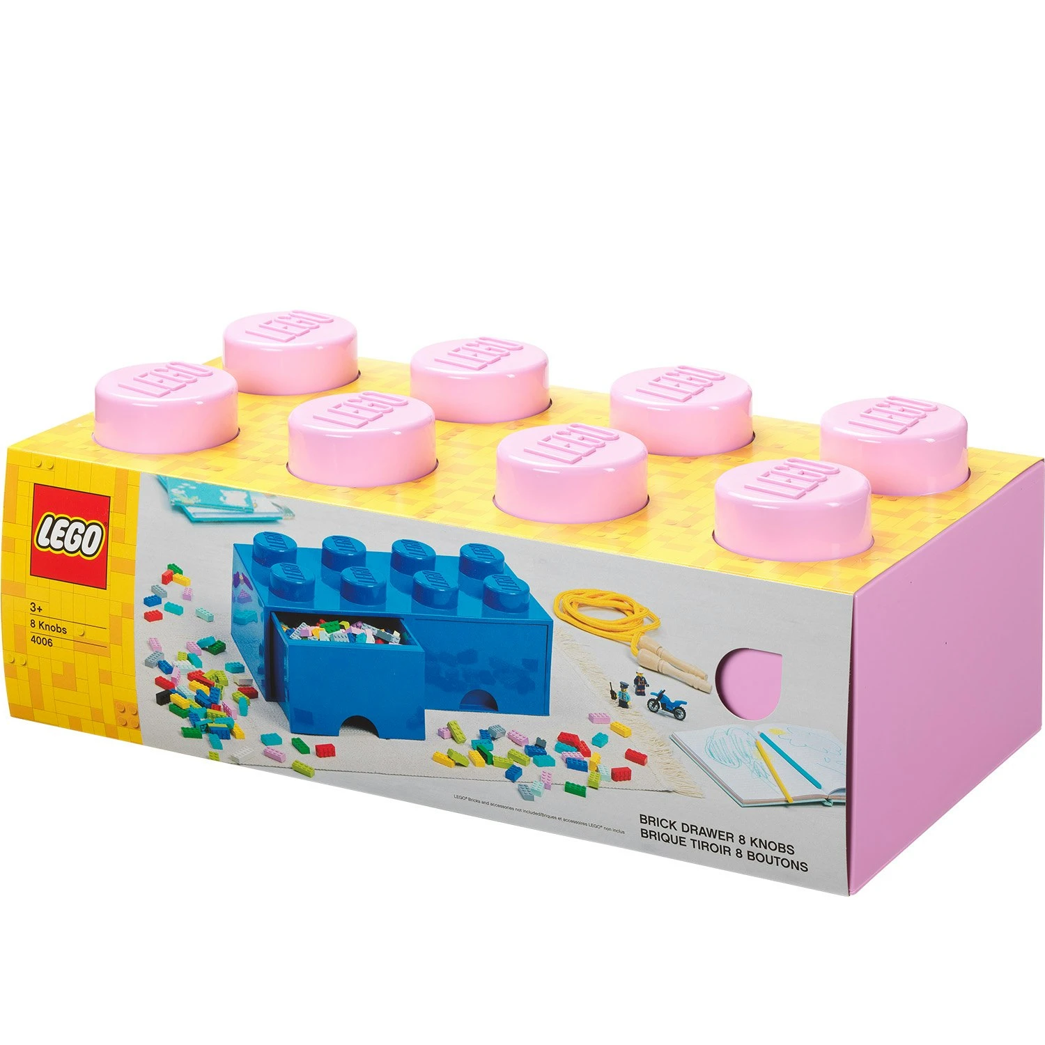 Room Copenhagen LEGO® Säilytys 2 Laatikolla 8 Nuppia, Vaaleanliila 5 Room Copenhagen LEGO® Säilytys 2 Laatikolla 8 Nuppia, Vaaleanliila - Image 3