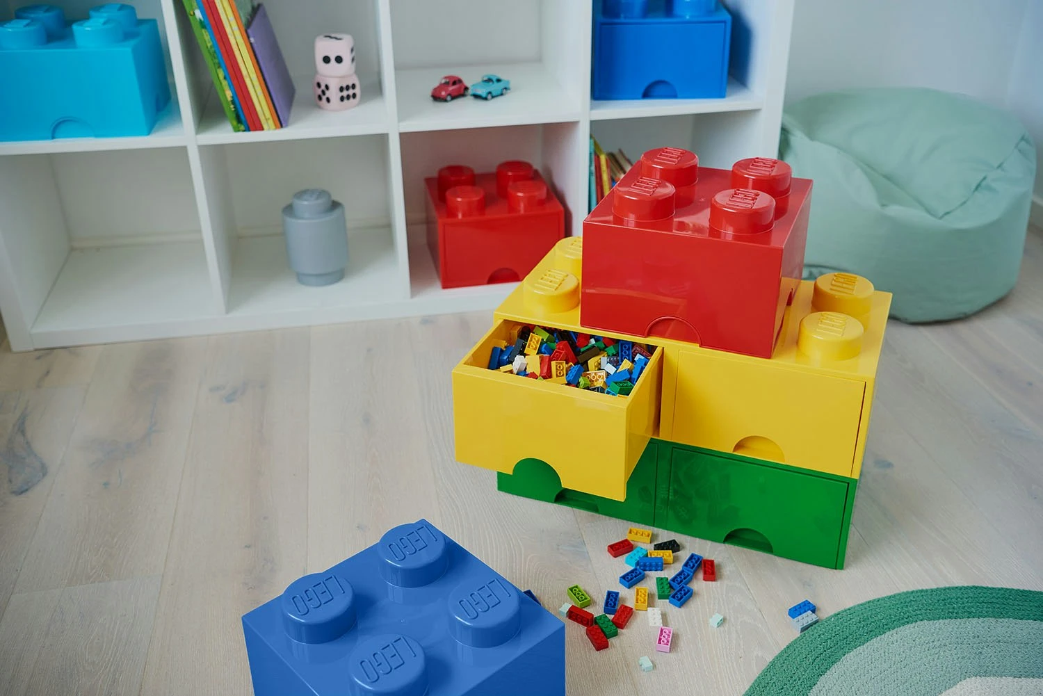 Room Copenhagen LEGO® Säilytys 2 Laatikolla 8 Nuppia, Keltainen 6 Room Copenhagen LEGO® Säilytys 2 Laatikolla 8 Nuppia, Keltainen - Image 4