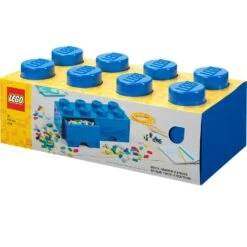 Room Copenhagen LEGO® Säilytys 2 Laatikolla 8 Nuppia, Sininen -Lastenhuoneen sisustus room copenhagen lego brick drawer 8 red 5