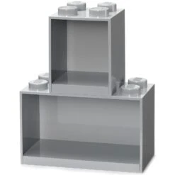 Room Copenhagen LEGO® Hyllyt 2-pakkaus, Medium Stone Grey