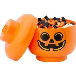 Room Copenhagen LEGO® Laatikko Pää Iso, Pumkin -Lastenhuoneen sisustus room copenhagen lego storage head large pumpkin 2