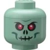Room Copenhagen LEGO® Laatikko Pää Pieni, Green Skeleton -Lastenhuoneen sisustus room copenhagen lego storage head small green skeleton 0