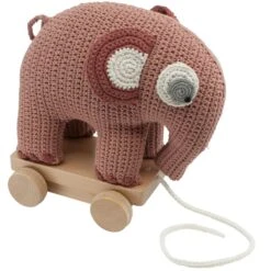 Sebra Fanto The Elephant Vedettävä Lelu Virkattu, Blossom