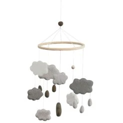 Sebra Clouds Mobile 22 Cm, Warm Grey