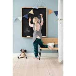 Sebra Oakee Liitutaulu 75x90 Cm, Musta -Lastenhuoneen sisustus sebra oakee board 2