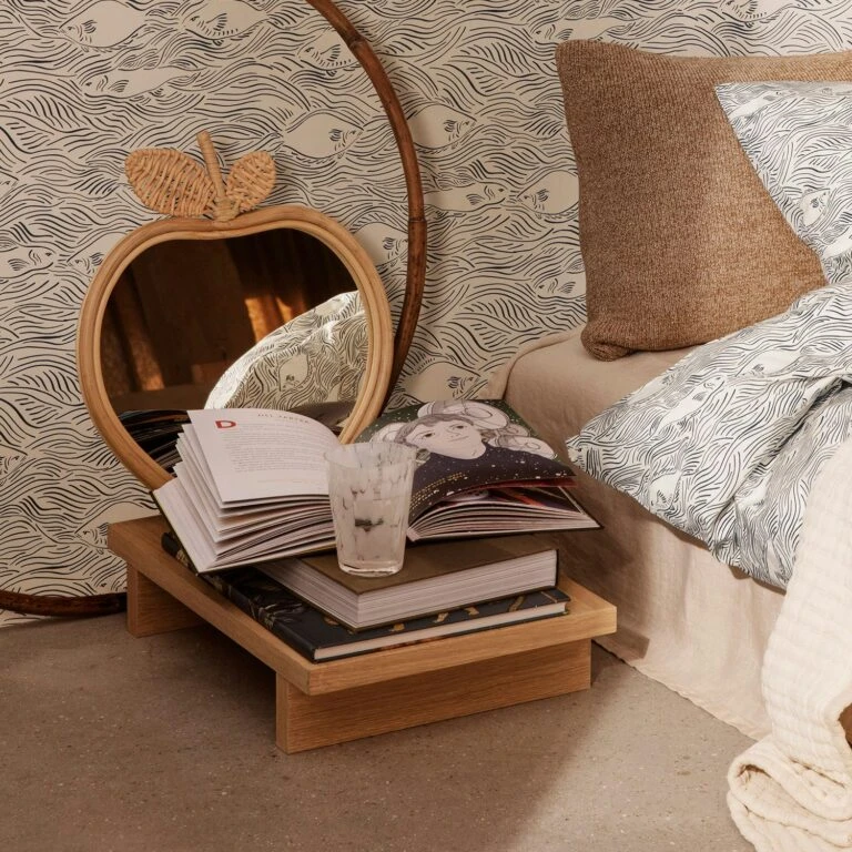 Lastenhuoneen sisustus -Lastenhuoneen sisustus ferm living kids apple peili natural 2 768x768 1