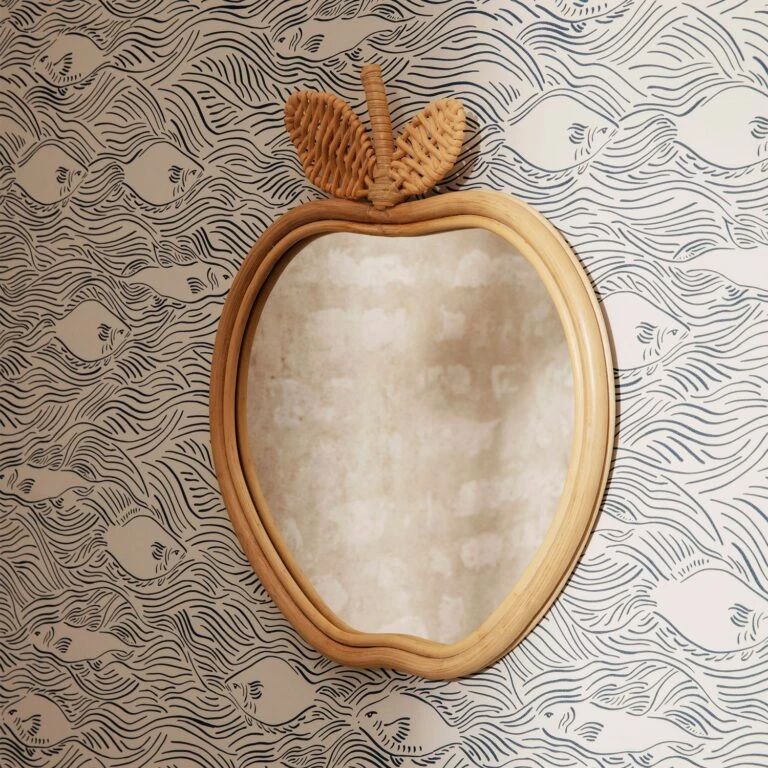 Lastenhuoneen sisustus -Lastenhuoneen sisustus ferm living kids apple peili natural 3 768x768 1